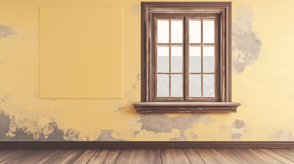 Fototapeta premium window on the wall