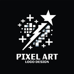 Pixel Art Vector Logo Design