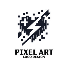 Pixel Art Vector Logo Design