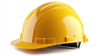 Fototapeta premium Yellow Hard Hat hardhat helmet yellow.