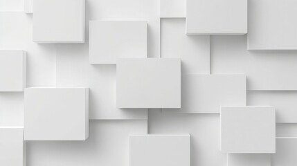 Abstract white background with blank space for design. Square template with white and grey color use for web site and banner design. Business presentation and powerpoint for show case.