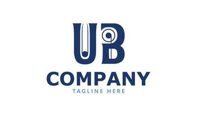 UB U ub initial logo | initial based abstract modern minimal creative logo, vector template image. luxury logotype logo, real estate homie logo. typography logo. initials logo