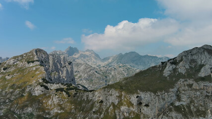 Aerial Durmitor mountain landscape