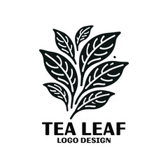 Tea Leaf  Vector Logo Design