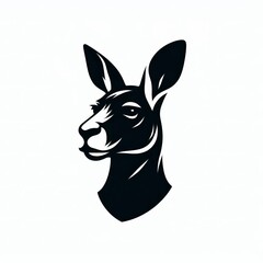 Naklejka premium kangaroo silhouette image