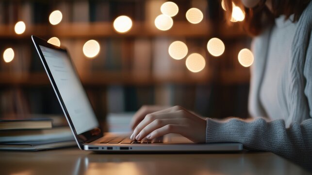 Student Closing Laptop After Webcam Hack Alert