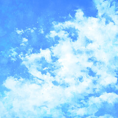 Blue watercolor painting paper texture background