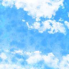 Blue watercolor painting paper texture background