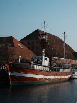 Boat in the harbour, Copenhagen.