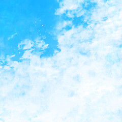 Blue watercolor painting paper texture background