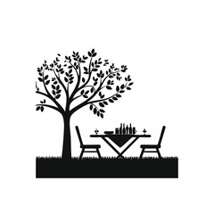 Fototapeta premium silhouette of a tree