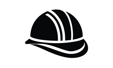 Construction hard hat silhouette, Construction Hard Hat Silhouette Vector, Engineer hard hat Safety Helmet, Safety helmet icon 