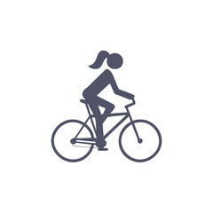 Fototapeta premium silhouette of a cyclist