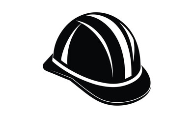 Construction hard hat silhouette, Construction Hard Hat Silhouette Vector, Engineer hard hat Safety Helmet, Safety helmet icon 