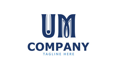 UM U um initial logo | initial based abstract modern minimal creative logo, vector template image. luxury logotype logo, real estate homie logo. typography logo. initials logo
