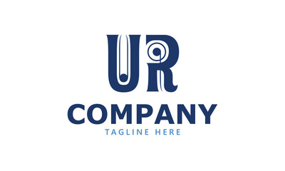 UR U ur initial logo | initial based abstract modern minimal creative logo, vector template image. luxury logotype logo, real estate homie logo. typography logo. initials logo
