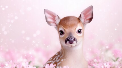 Adorable fawn portrait