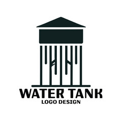 Water Tank Vector Logo Design