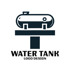 Water Tank Vector Logo Design