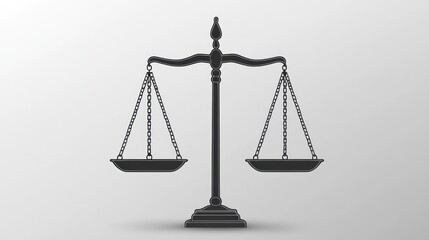 Justice Scales Silhouette