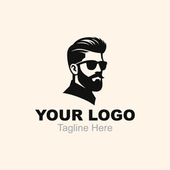 Of a man with a beard wearing sunglasses.