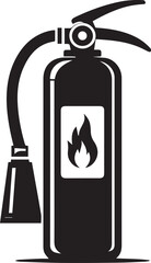 Fire extinguisher silhouette icon vector art illustration