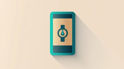 Smartphone with Security Lock Icon Displayed on Screen Digital Protection Concept Mobile Devi