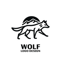 Wolf Vector Logo Design