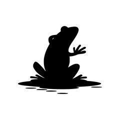 Frog Silhouette - Vector Graphic
