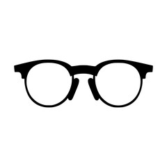 Fototapeta premium Black Glasses Silhouette Vector Icon