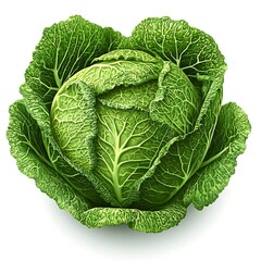 Fototapeta premium Freshly picked green cabbage ready for cooking