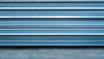 Obraz premium Close-up of a Metallic Surface with Grooved Texture