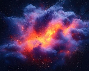 Fototapeta premium Fiery Cloud Explosion