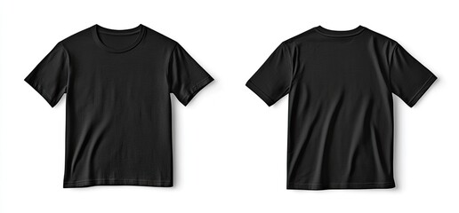 Blank black t-shirt mockup (1)