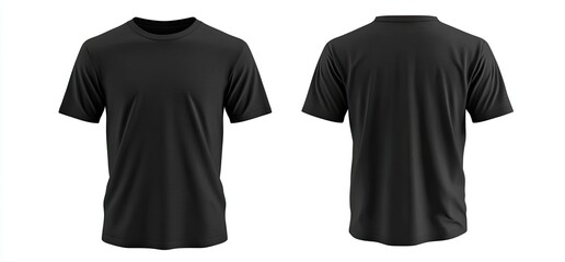 Blank black t-shirt mockup (4)