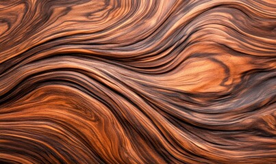 The stunning natural pattern is showcased by the rich grain and flowing curves of this wood.