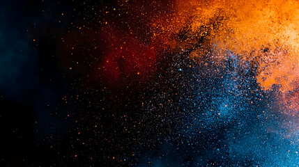 Fototapeta premium Abstract Colorful Powder Explosion
