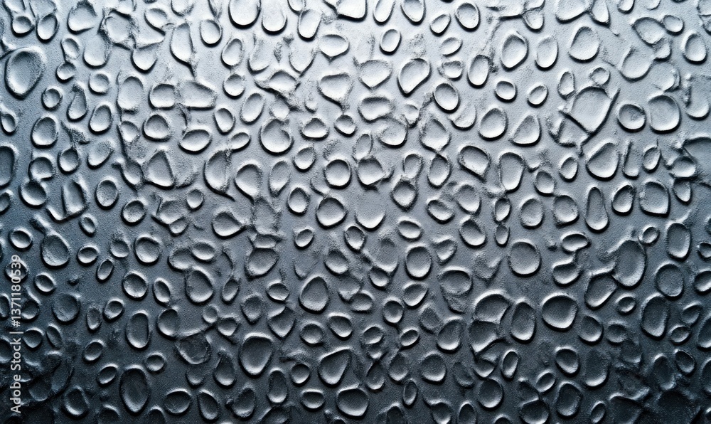 Poster silver textured background featuring an abstract pattern of smooth, rounded shapes and subtle shadow