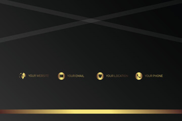 Elegant Contact Information Design