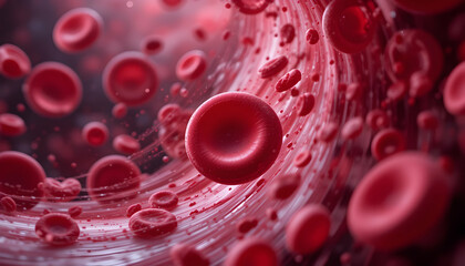 Microscopic Blood Cells Red Blood Cell Flow