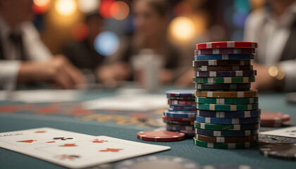 Poker Chips  Cards Casino Gambling Game