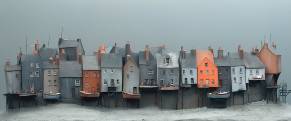 Fototapeta premium Coastal town