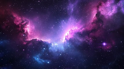 Obraz premium Cosmic nebula swirls of vibrant hues