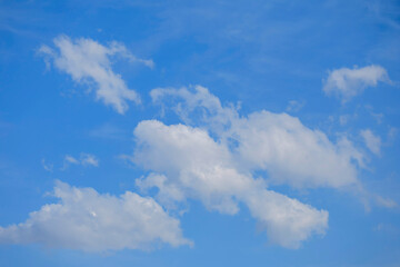 blue sky with white clouds 