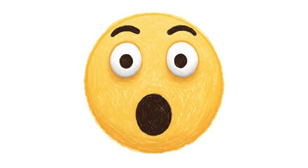Astonished Emoji with Raised Eyebrows