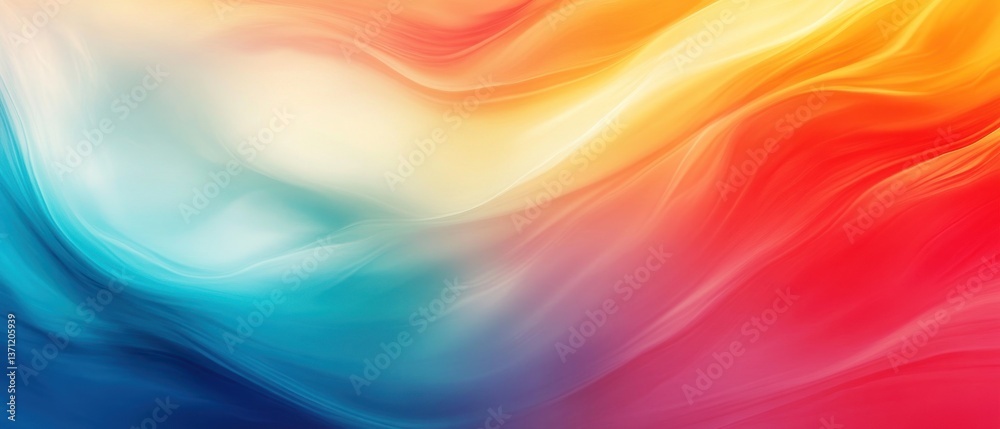 Poster abstract background with vibrant gradient colors creating a dynamic flow