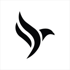 abstract dove logo design