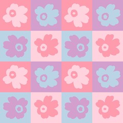 seamless cute abstract floral pattern