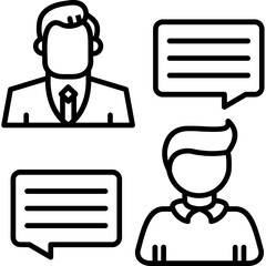 Obraz premium Career Counselor Icon