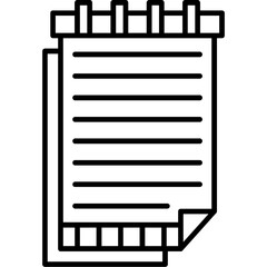 Obraz premium Notepad Icon